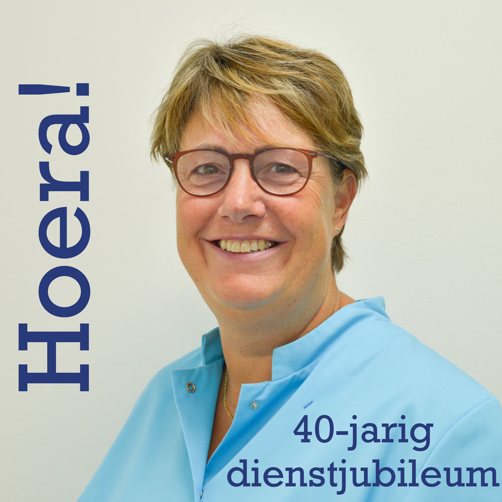 40-jarig dienstjubileum Yvonne